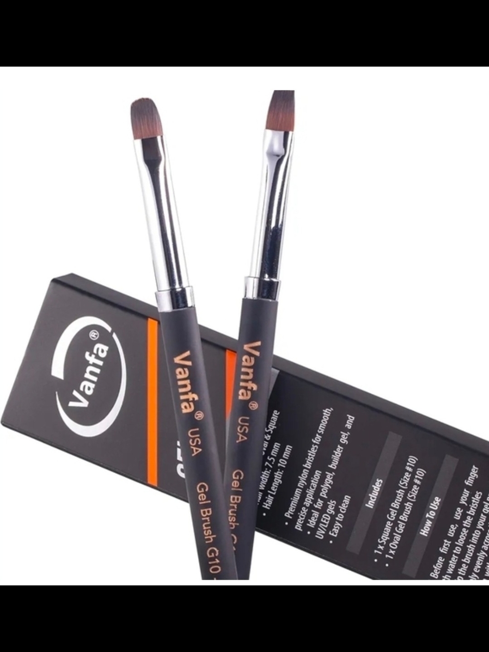 Gel Nail Brush set for Builder Gel, Polygel, HardGel, Nail Painting